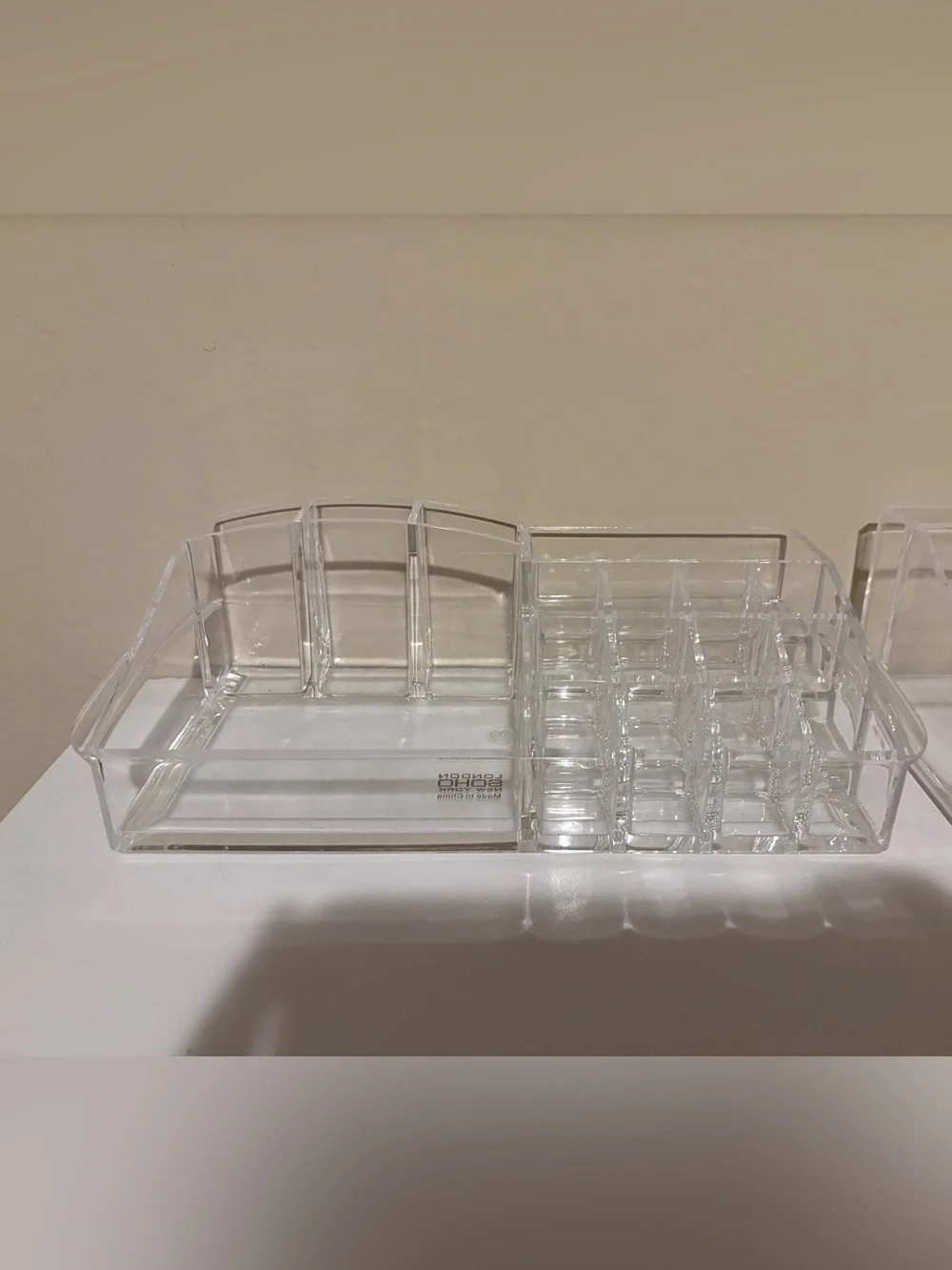 Clear Acrylic Makeup Organizer Set